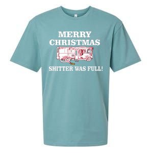 Shitter Was Full Funny Christmas Sueded Cloud Jersey T-Shirt