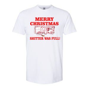 Shitter Was Full Funny Christmas Softstyle CVC T-Shirt