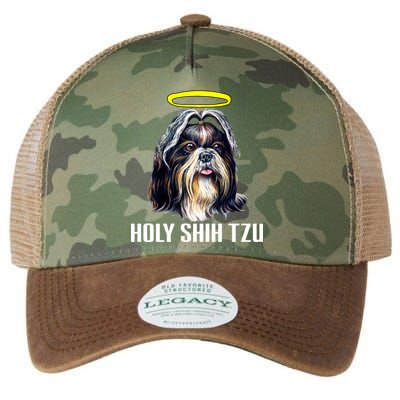 Shitzu Dog Holy Shih Tzu Legacy Tie Dye Trucker Hat