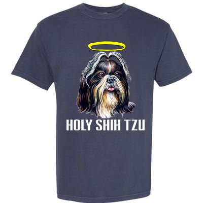 Shitzu Dog Holy Shih Tzu Garment-Dyed Heavyweight T-Shirt