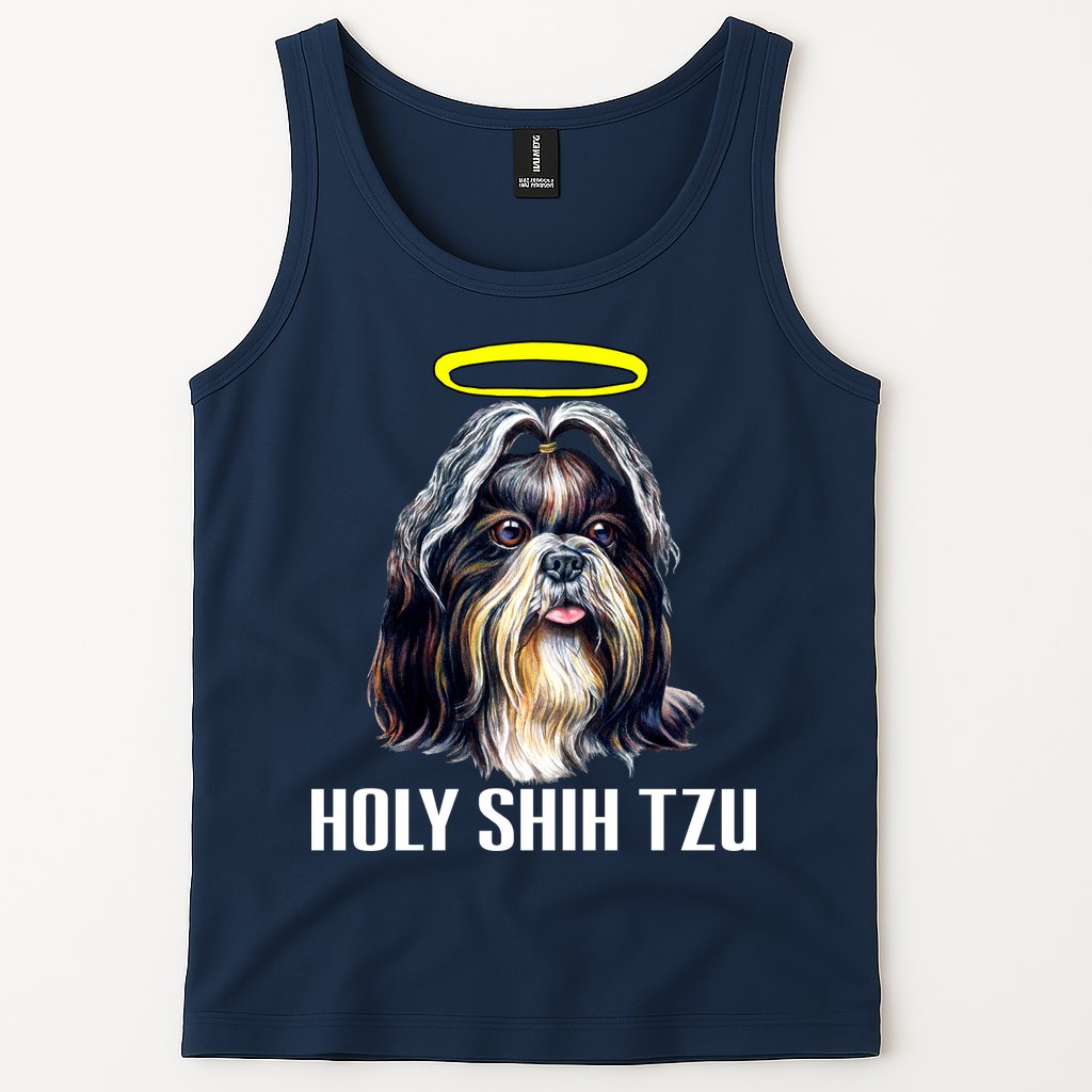 Shitzu Dog Holy Shih Tzu Tank Top
