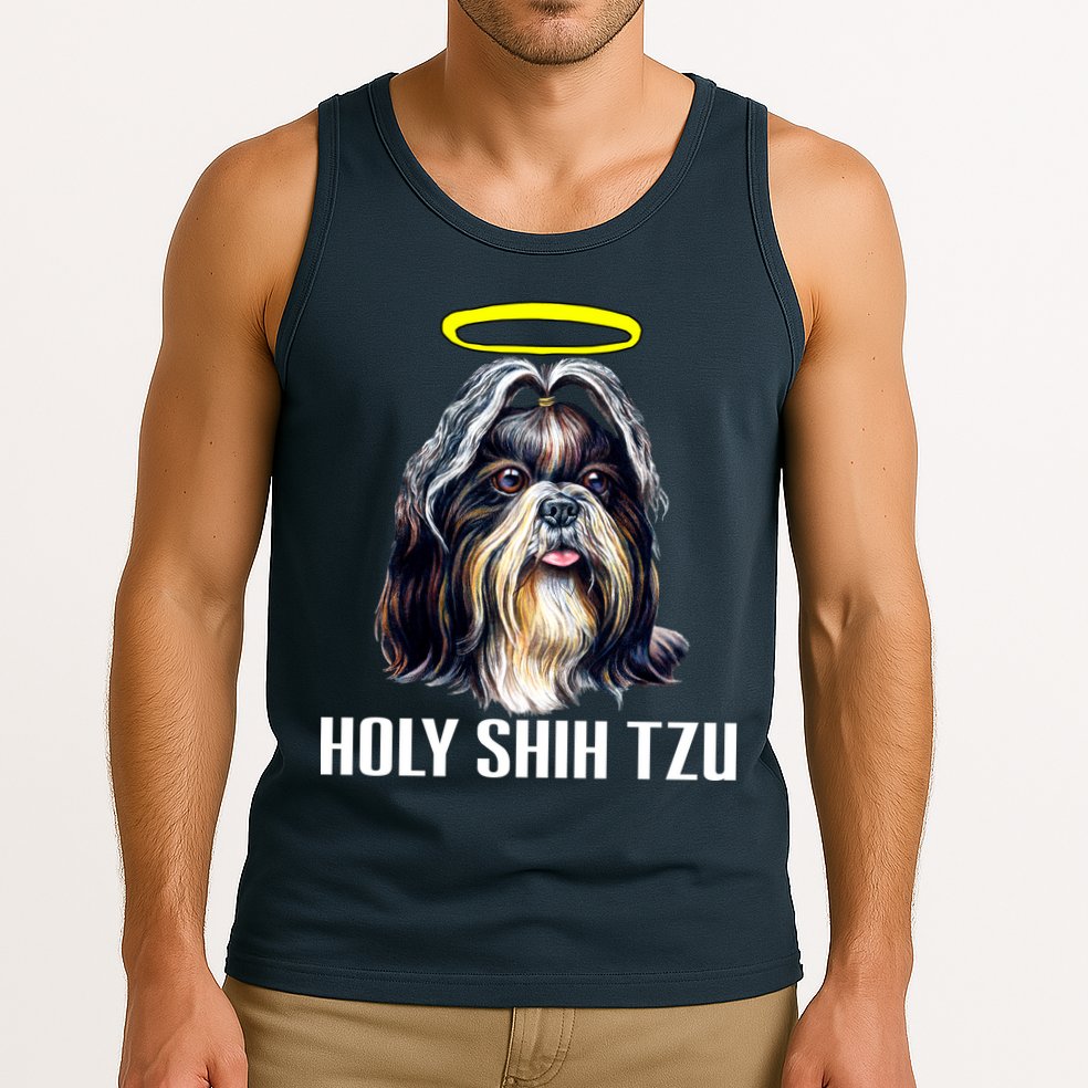 Shitzu Dog Holy Shih Tzu Tank Top