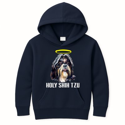 Shitzu Dog Holy Shih Tzu Kids Hoodie