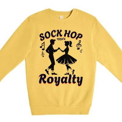 Sock Hop Jukebox Poodle Skirt Greaser 1950S Rock Premium Crewneck Sweatshirt