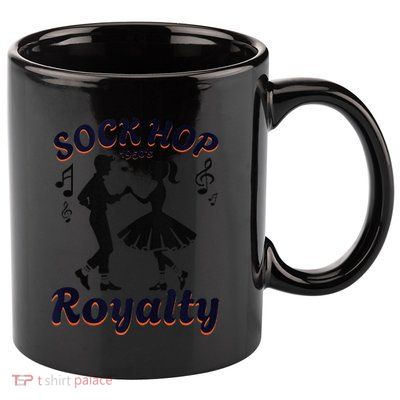 Sock Hop Jukebox Poodle Skirt Greaser 1950S Rock 11oz C Handle Ceramic Mug