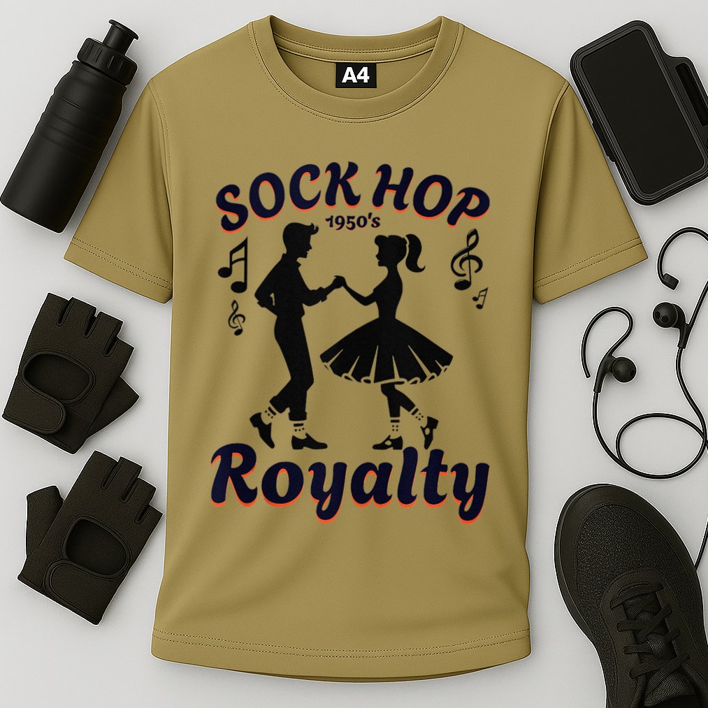 Sock Hop Jukebox Poodle Skirt Greaser 1950S Rock Cooling Performance Crew T-Shirt