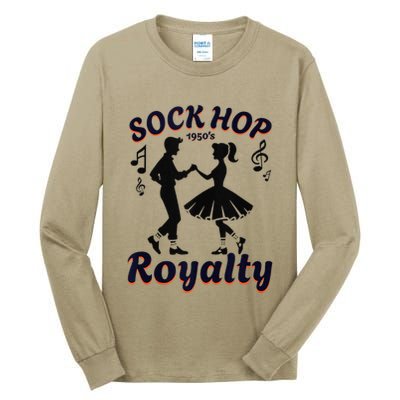 Sock Hop Jukebox Poodle Skirt Greaser 1950S Rock Tall Long Sleeve T-Shirt