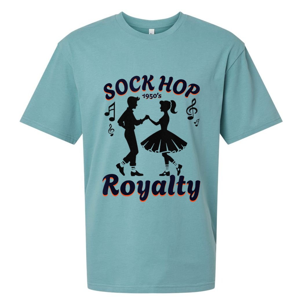 Sock Hop Jukebox Poodle Skirt Greaser 1950S Rock Sueded Cloud Jersey T-Shirt