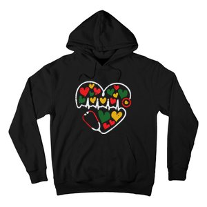 Stethoscope Heart Juneteenth Melanin Nurse African American Hoodie