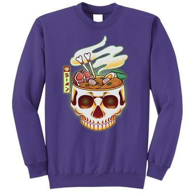 Spooky Halloween Japanese Ramen Skull Bowl Sweatshirt