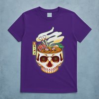 Spooky Halloween Japanese Ramen Skull Bowl T-Shirt