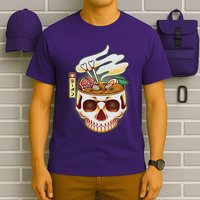 Spooky Halloween Japanese Ramen Skull Bowl T-Shirt