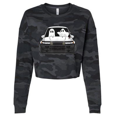 Spooky Halloween JDM Hachiroku 86 Ghost Levin Coupe Cropped Pullover Crew