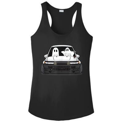 Spooky Halloween JDM Hachiroku 86 Ghost Levin Coupe Ladies PosiCharge Competitor Racerback Tank