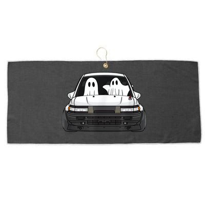 Spooky Halloween JDM Hachiroku 86 Ghost Levin Coupe Large Microfiber Waffle Golf Towel