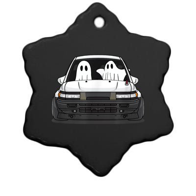 Spooky Halloween JDM Hachiroku 86 Ghost Levin Coupe Ceramic Star Ornament