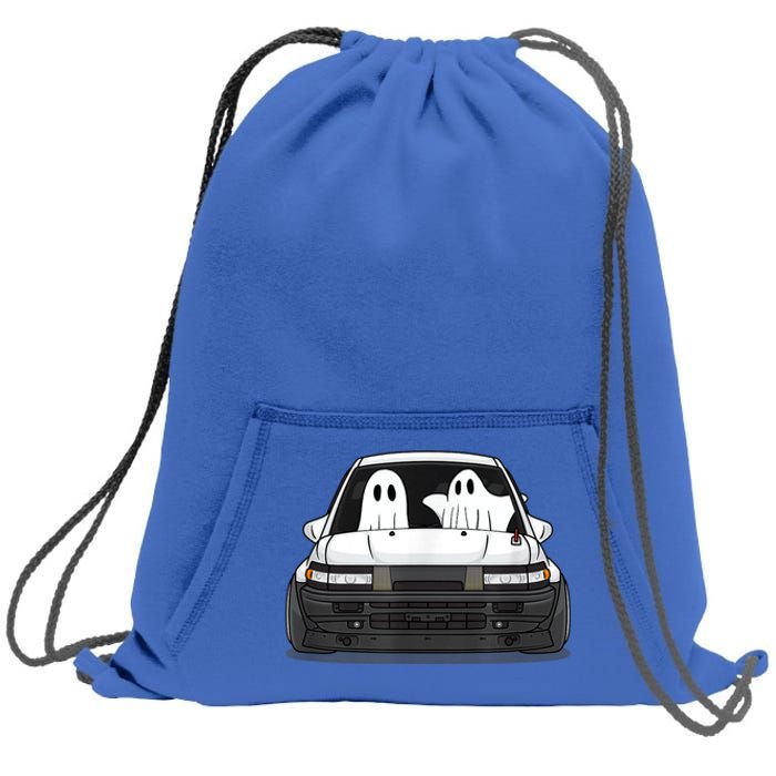 Spooky Halloween JDM Hachiroku 86 Ghost Levin Coupe Sweatshirt Cinch Pack Bag