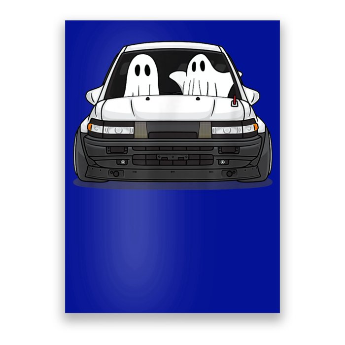 Spooky Halloween JDM Hachiroku 86 Ghost Levin Coupe Poster