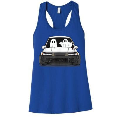 Spooky Halloween JDM Hachiroku 86 Ghost Levin Coupe Women's Racerback Tank