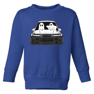 Spooky Halloween JDM Hachiroku 86 Ghost Levin Coupe Toddler Sweatshirt