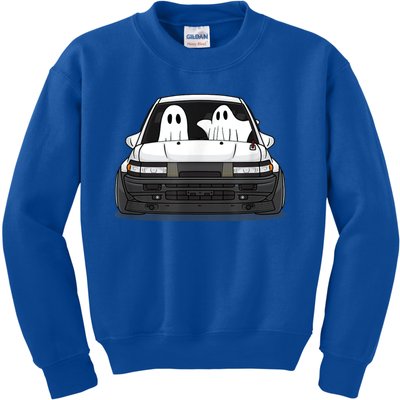 Spooky Halloween JDM Hachiroku 86 Ghost Levin Coupe Kids Sweatshirt