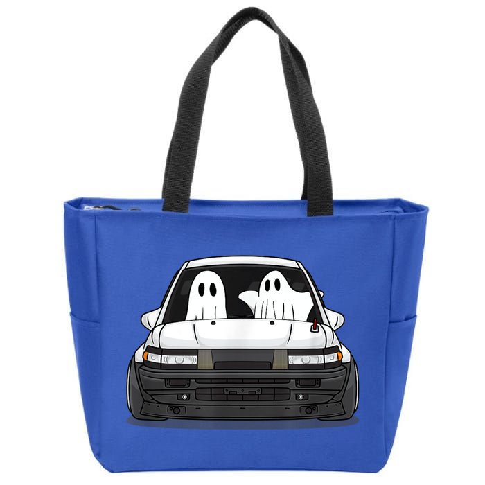 Spooky Halloween JDM Hachiroku 86 Ghost Levin Coupe Zip Tote Bag