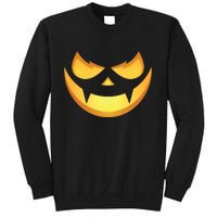 Spooky Halloween Jack O Lantern Glowing Pumpkin Face Costume Sweatshirt