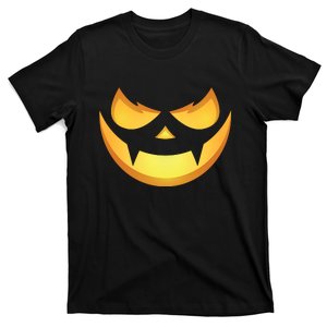 Spooky Halloween Jack O Lantern Glowing Pumpkin Face Costume T-Shirt