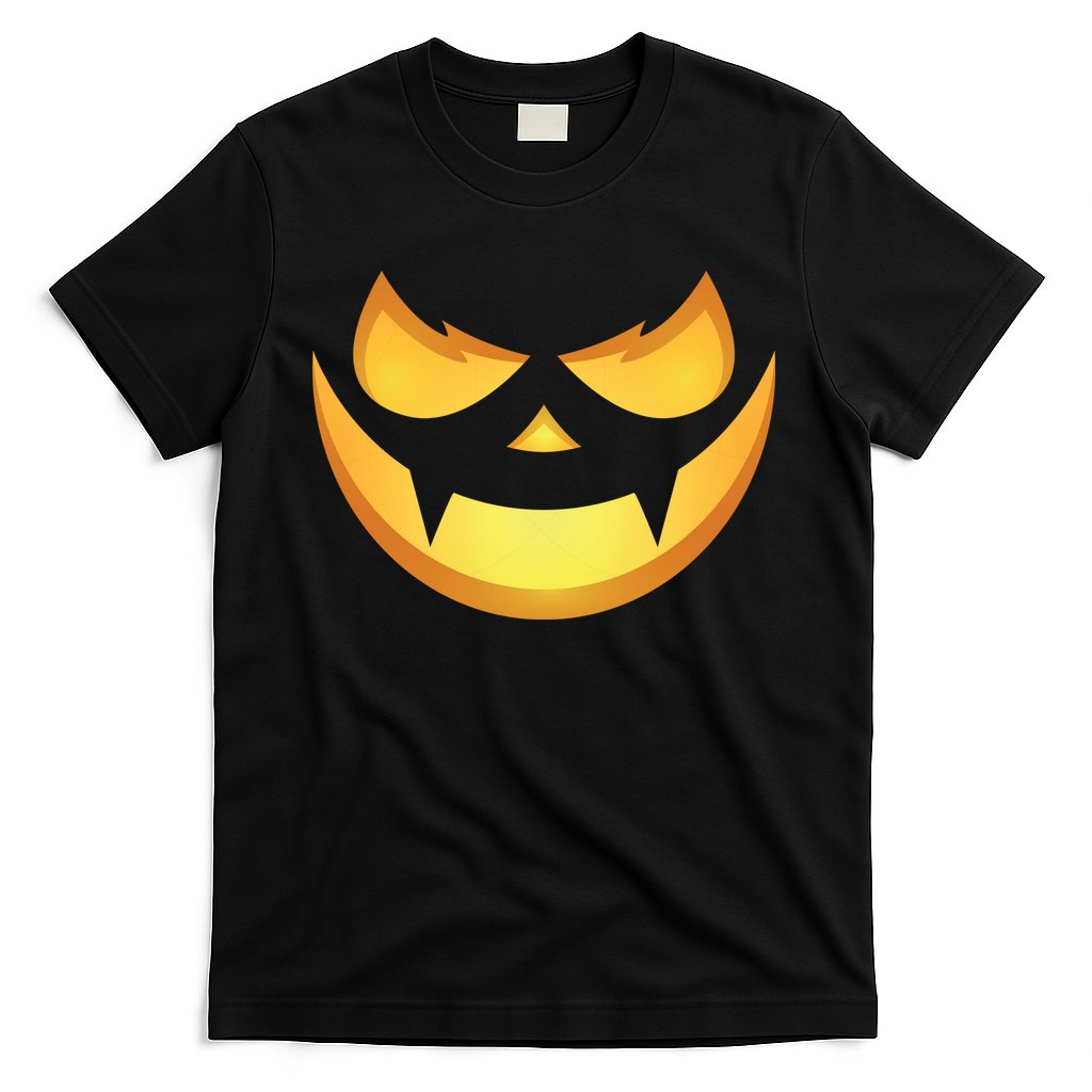 Spooky Halloween Jack O Lantern Glowing Pumpkin Face Costume T-Shirt