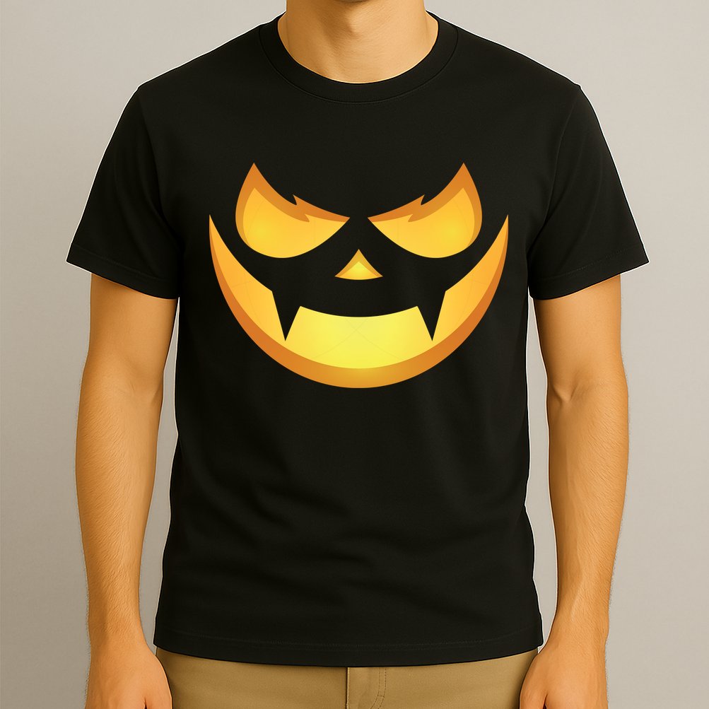 Spooky Halloween Jack O Lantern Glowing Pumpkin Face Costume T-Shirt