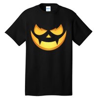 Spooky Halloween Jack O Lantern Glowing Pumpkin Face Costume Tall T-Shirt