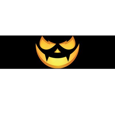 Spooky Halloween Jack O Lantern Glowing Pumpkin Face Costume Bumper Sticker