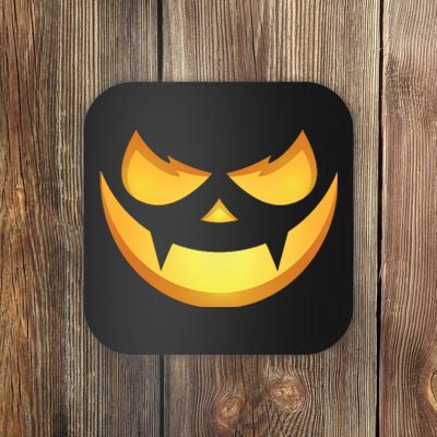 Spooky Halloween Jack O Lantern Glowing Pumpkin Face Costume Coaster