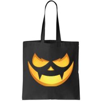 Spooky Halloween Jack O Lantern Glowing Pumpkin Face Costume Tote Bag