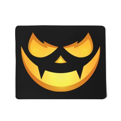 Spooky Halloween Jack O Lantern Glowing Pumpkin Face Costume Mousepad