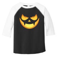 Spooky Halloween Jack O Lantern Glowing Pumpkin Face Costume Toddler Fine Jersey T-Shirt