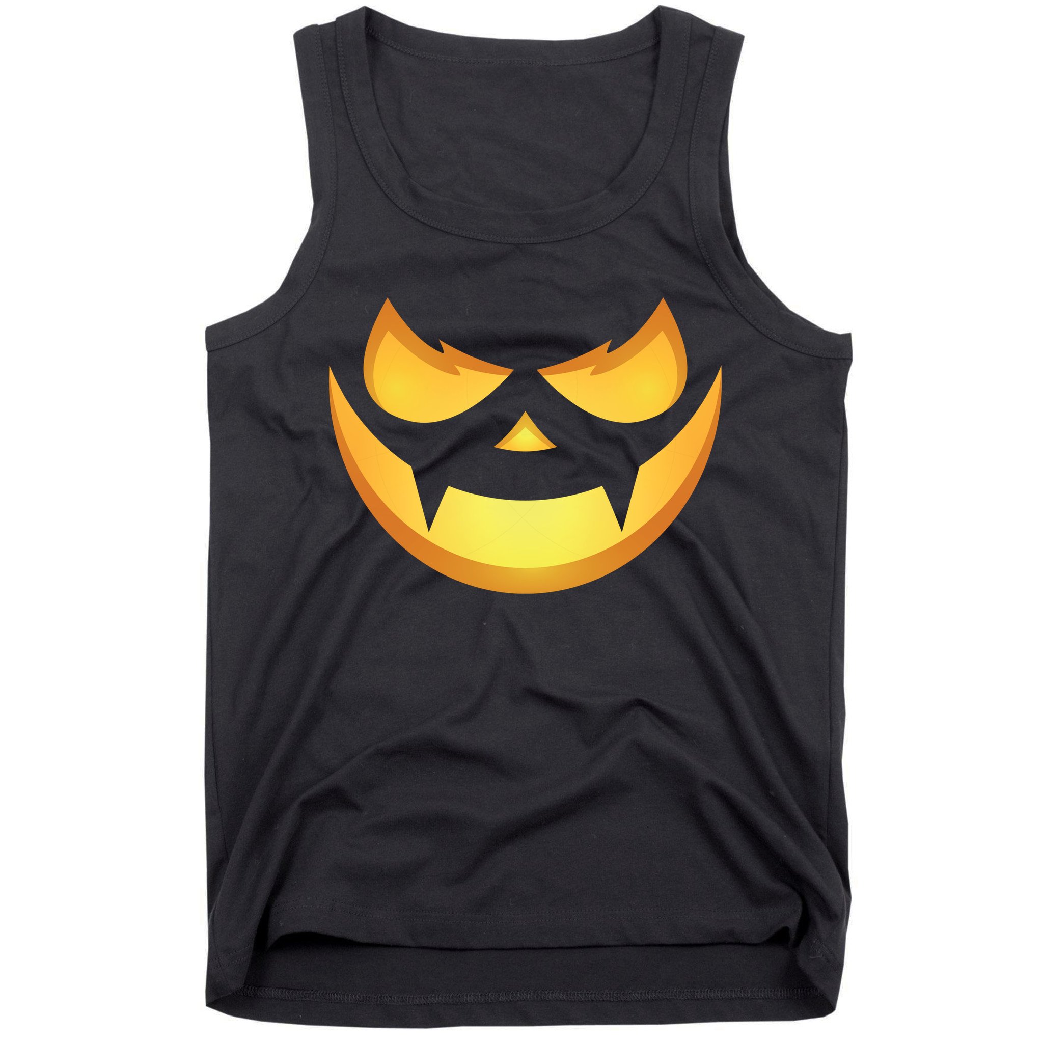 Spooky Halloween Jack O Lantern Glowing Pumpkin Face Costume Tank Top
