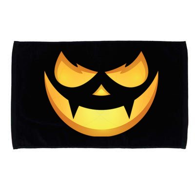 Spooky Halloween Jack O Lantern Glowing Pumpkin Face Costume Microfiber Hand Towel