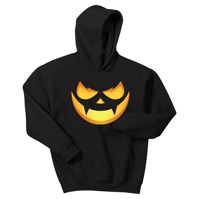 Spooky Halloween Jack O Lantern Glowing Pumpkin Face Costume Kids Hoodie