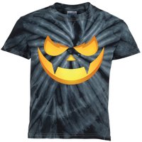 Spooky Halloween Jack O Lantern Glowing Pumpkin Face Costume Kids Tie-Dye T-Shirt