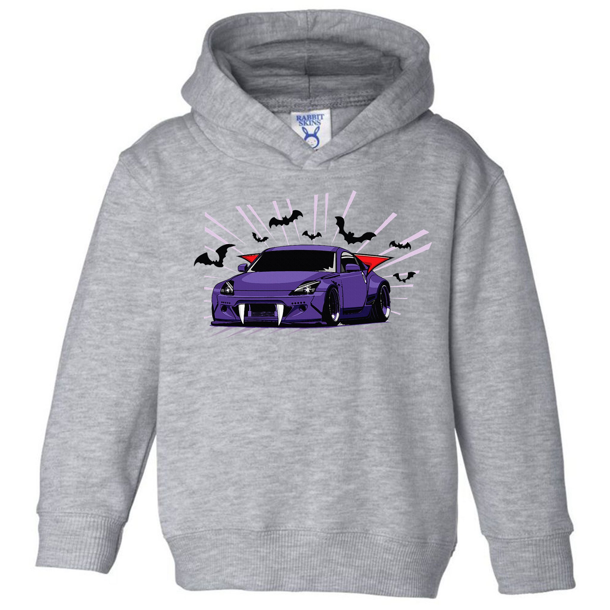 Spooky Halloween Jdm 350z Z33 Vampire Drift Car Illustrated Toddler Hoodie