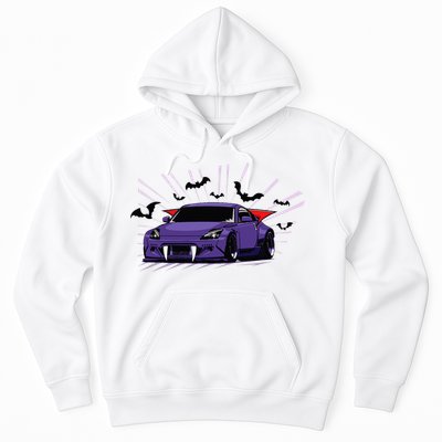 Spooky Halloween Jdm 350z Z33 Vampire Drift Car Illustrated Hoodie