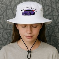 Spooky Halloween Jdm 350z Z33 Vampire Drift Car Illustrated Bucket Hat