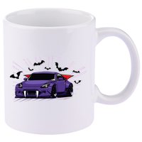 Spooky Halloween Jdm 350z Z33 Vampire Drift Car Illustrated 11oz C Handle Ceramic Mug
