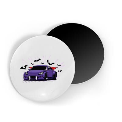 Spooky Halloween Jdm 350z Z33 Vampire Drift Car Illustrated Magnet