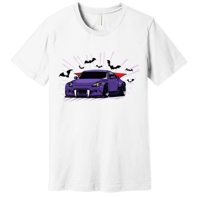 Spooky Halloween Jdm 350z Z33 Vampire Drift Car Illustrated Premium T-Shirt