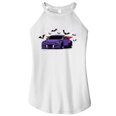 Spooky Halloween Jdm 350z Z33 Vampire Drift Car Illustrated Women's Perfect Tri Rocker Tank