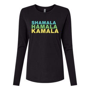 Shamala Hamala Kamala Womens Cotton Relaxed Long Sleeve T-Shirt