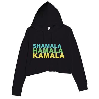 Shamala Hamala Kamala Crop Fleece Hoodie