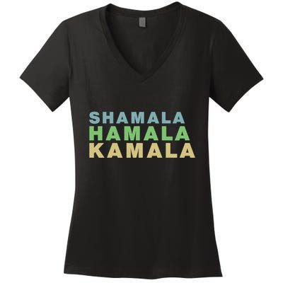 Shamala Hamala Kamala Women's V-Neck T-Shirt